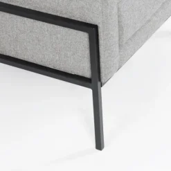 Accent Chairs-Kirkland's Home Upholstered Square Accent Chair Gray