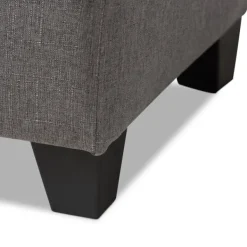 Benches & Ottomans-Kirkland's Home Upholstered Storage Ottoman Gray