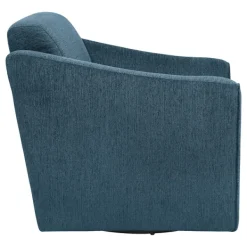 Accent Chairs-Kirkland's Home Upholstered Swivel Accent Chair Blue