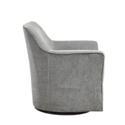 Accent Chairs-Kirkland's Home Upholstered Swivel Glider Accent Chair Gray