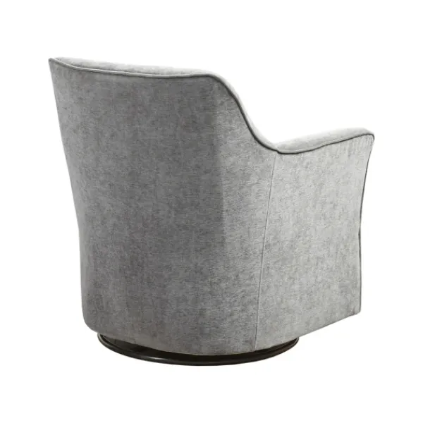 Accent Chairs-Kirkland's Home Upholstered Swivel Glider Accent Chair Gray
