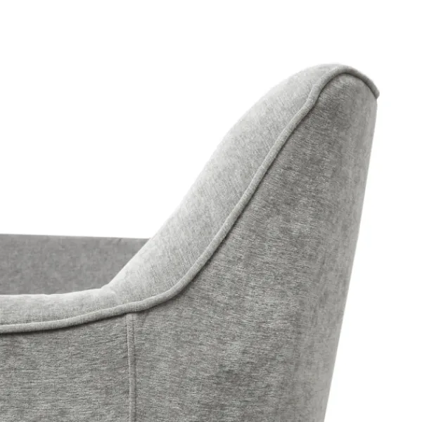 Accent Chairs-Kirkland's Home Upholstered Swivel Glider Accent Chair Gray