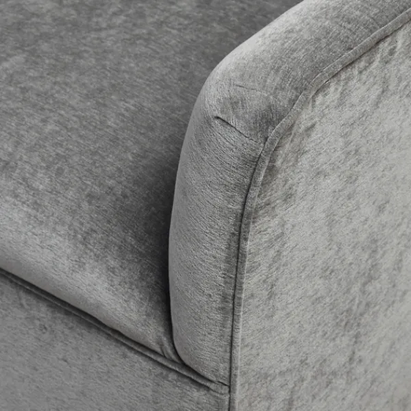Accent Chairs-Kirkland's Home Upholstered Swivel Glider Accent Chair Gray