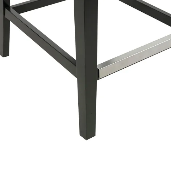 Bar Stools & Counter Height Stools-Kirkland's Home Upholstered Tufted Button Back Counter Stool Gray