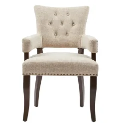 Dining Chairs-Kirkland's Home Upholstered Tufted Dining Chairs, Set Of 2 Ivory