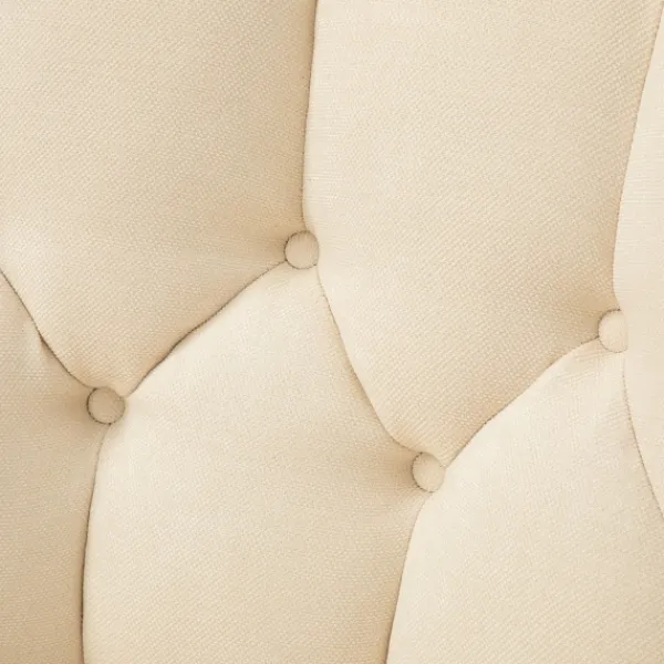 Accent Chairs-Kirkland's Home Upholstered Tufted Wingback Accent Chair Ivory