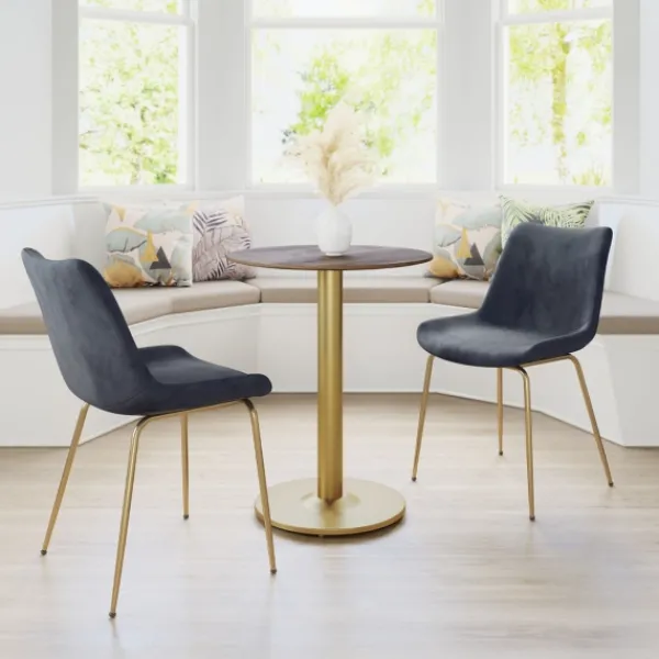 Dining Chairs-Kirkland's Home Upholstered Velvet Dining Chairs, Set Of 2 Black
