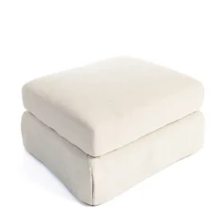 Benches & Ottomans-Kirkland's Home Upholstered Weekend Ottoman Ivory