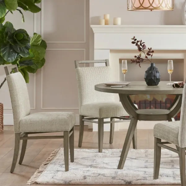 Dining Chairs-Kirkland's Home Upholstered Wooden Dining Chairs, Set Of 2 Ivory