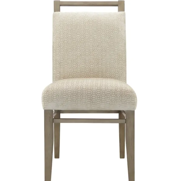Dining Chairs-Kirkland's Home Upholstered Wooden Dining Chairs, Set Of 2 Ivory