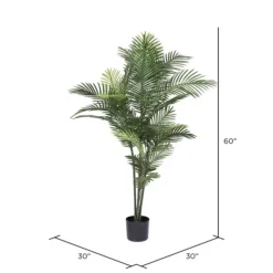 Trees & Topiaries-Kirkland's Home Uv-Safe Robellini Palm Tree In Nursery Planter