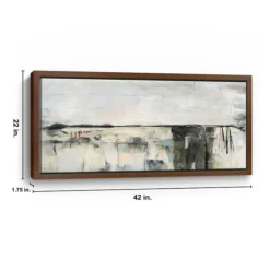 Framed Art-Kirkland's Home Valley View Ii Framed Canvas Art Print White/Black/Ivory