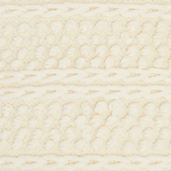 Pillows-Kirkland's Home Vanilla Woven Stripes Throw Pillows, Set Of 2 Ivory