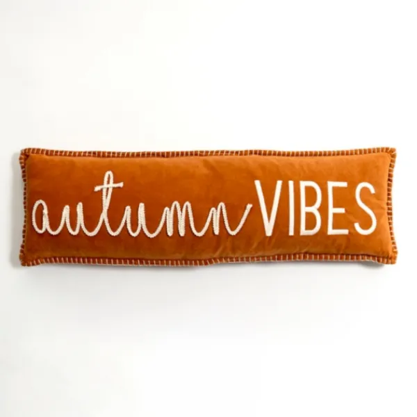 Pillows-Kirkland's Home Velvet Autumn Vibes Pillow Orange