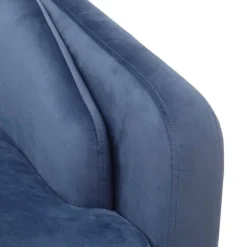 Accent Chairs-Kirkland's Home Velvet Tufted Midcentury Modern Accent Chair Blue