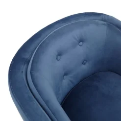 Accent Chairs-Kirkland's Home Velvet Tufted Midcentury Modern Accent Chair Blue