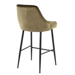 Bar Stools & Counter Height Stools-Kirkland's Home Velvet Upholstered Counter Stools, Set Of 2 Green