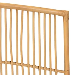 Beds & Headboards-Kirkland's Home Vertical Weave Rat Queen Headboard Tan