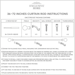 Curtain Rods & Hardware-Kirkland's Home Vine Motif Gold Curtain Rod & Finial Set, 72 In.