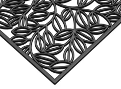 Doormats-Kirkland's Home Vine Rubber Doormat, 48X22 Black