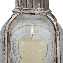 Lanterns-Kirkland's Home Vintage Cafe Lantern, 10 In. White