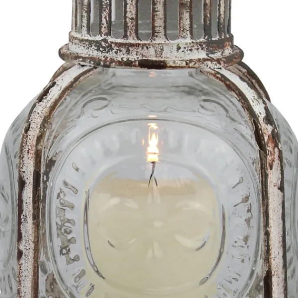 Lanterns-Kirkland's Home Vintage Cafe Lantern, 10 In. White