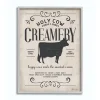 Wall Quotes & Signs-Kirkland's Home Vintage Creamery Cow Framed Wall Plaque Ivory