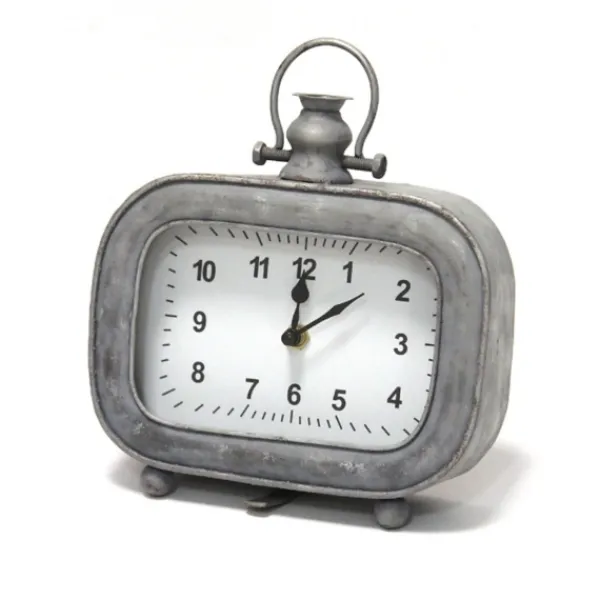 Decorative Accents-Kirkland's Home Vintage Galvanized Tabletop Clock