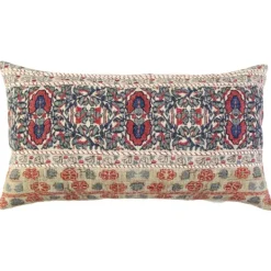 Pillows-Kirkland's Home Vintage Prints Cotton Lumbar Pillow Multi