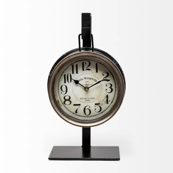 Clocks-Kirkland's Home Vintage Tabletop Hanging Clock With Stand
