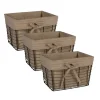 Baskets & Boxes-Kirkland's Home Vintage Wire Baskets With Taupe Liner, Set Of 3 Tan