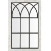Decorative Mirrors-Kirkland's Home Vista Arched Windowpane Mirror, 24X37.5 In. Ivory