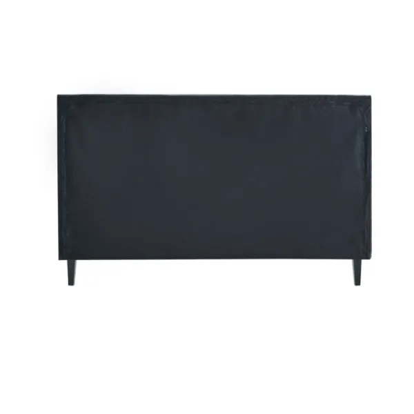 Beds & Headboards-Kirkland's Home Viv Charcoal Diamond Tufted Queen Bed Frame Gray