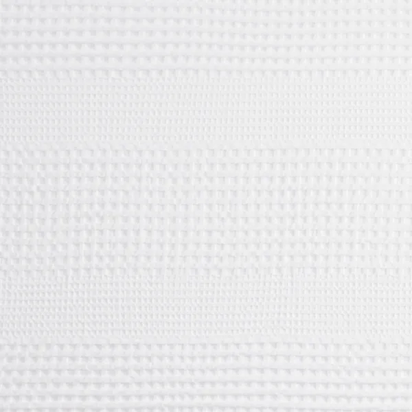 Shower Curtains-Kirkland's Home Waffle Cotton Shower Curtain White