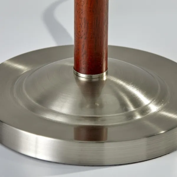 Desk Lamps & Task Lighting-Kirkland's Home Walnut Alabaster Frosted Glass Table Lamp White