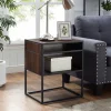Accent & End Tables-Kirkland's Home Walnut And Metal Mid-Century Modern Accent Table