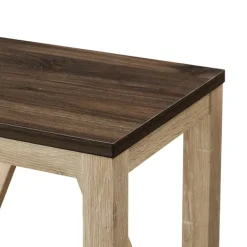 Accent & End Tables-Kirkland's Home Walnut And White Oak Narrow Frame Accent Table Brown