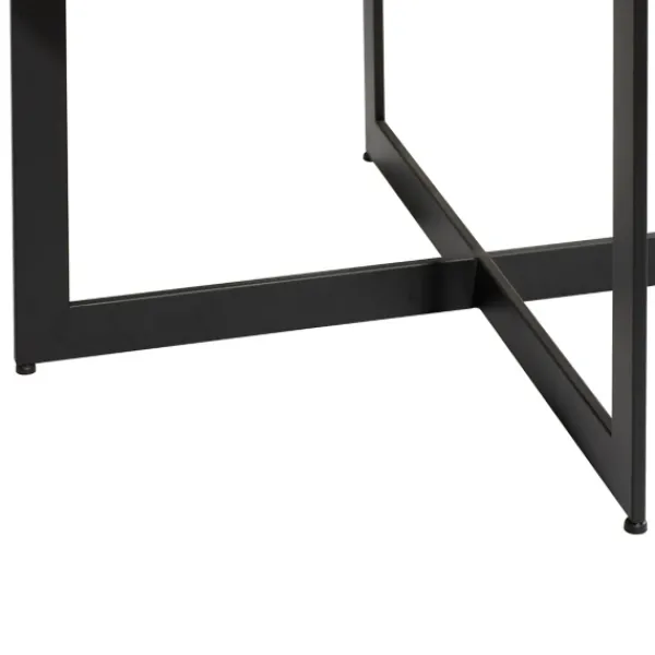 Coffee Tables-Kirkland's Home Walnut Beaded Industrial Coffee Table