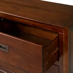 Dressers & Chests-Kirkland's Home Walnut Classic 6-Drawer Dresser Brown