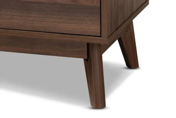 Dressers & Chests-Kirkland's Home Walnut 5-Drawer Wood Chest Brown