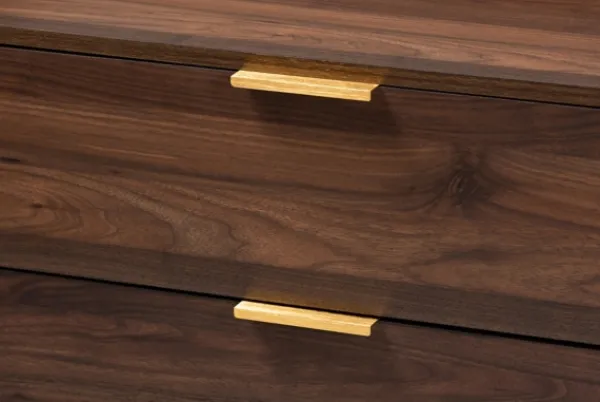 Dressers & Chests-Kirkland's Home Walnut 3-Drawer Wood Chest Brown