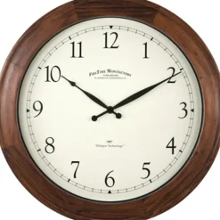 Clocks-Kirkland's Home Walnut Garrison Wooden Wall Clock