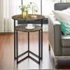 Accent & End Tables-Kirkland's Home Walnut Nesting V-Leg Accent Tables, Set Of 2 Brown