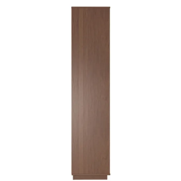 Bookshelves-Kirkland's Home Walnut Wood 2-Door Modern Bookshelf