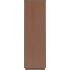 Bookshelves-Kirkland's Home Walnut Wood 2-Door Modern Bookshelf