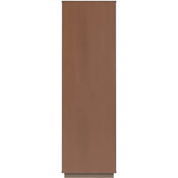 Bookshelves-Kirkland's Home Walnut Wood 2-Door Modern Bookshelf