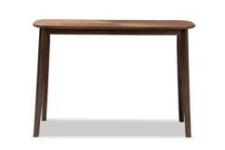 Console Tables-Kirkland's Home Walnut Wood Frame Splayed Legs Console Brown