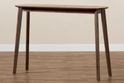 Console Tables-Kirkland's Home Walnut Wood Frame Splayed Legs Console Brown