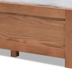 Beds & Headboards-Kirkland's Home Walnut Wooden 3-Drawer Platform Bed Brown