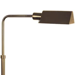 Floor Lamps-Kirkland's Home Warm Bronze Metal Reading Floor Lamp Brown